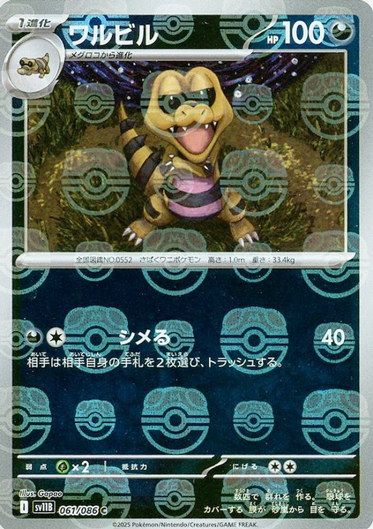 Black Bolt Krokorok Master Ball Mirror