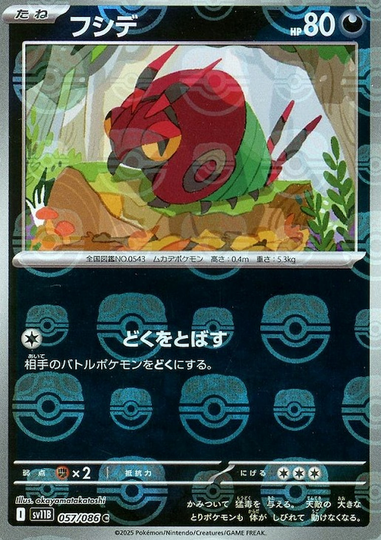 Black Bolt Venipede Master Ball Mirror