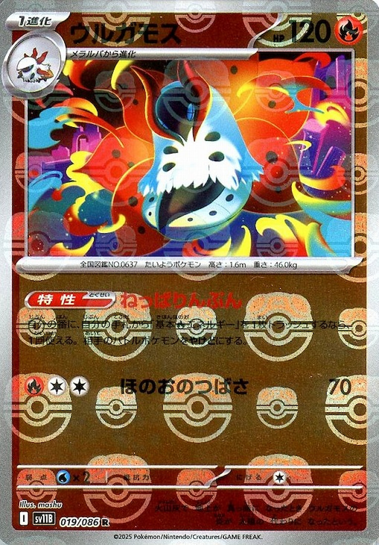 Black Bolt Volcarona Master Ball Mirror