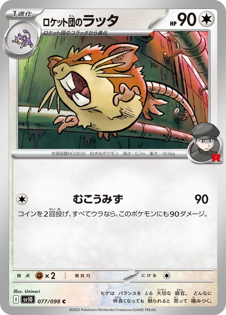 Glory of Team Rocket Team Rocket's Raticate Common