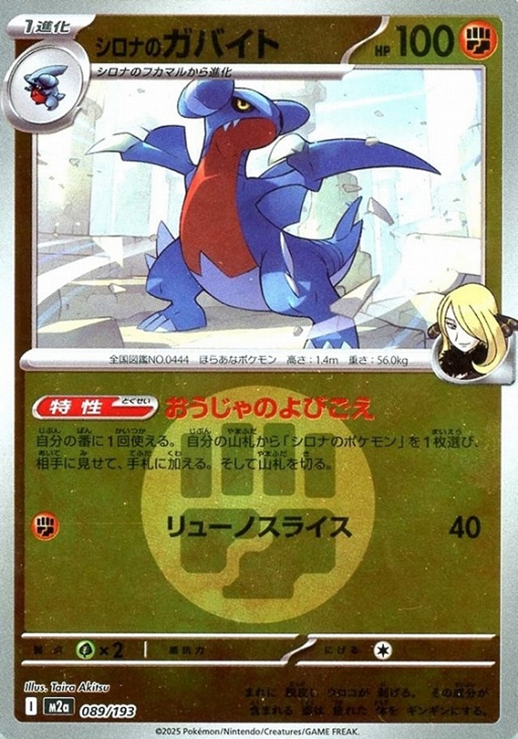 Mega Dream ex Cynthia's Gabite Energy Mirror